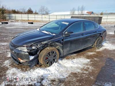 2015 Chrysler 200 Limited, черный — VIN 1C3CCCAB3FN555000, Copart