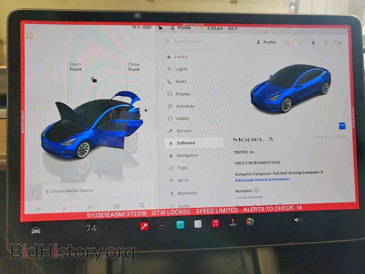2022 TESLA MODEL 3 - VIN: 5YJ3E1EA5NF372318 - Фото 9
