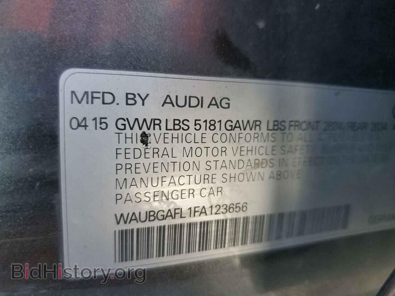 2015 AUDI S4/RS4 - VIN: WAUBGAFL1FA123656 - Фото 13