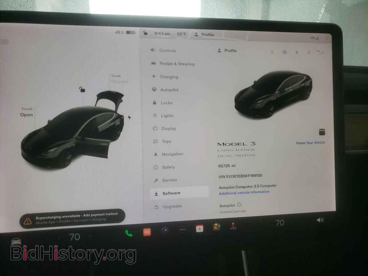 2019 TESLA MODEL 3 - VIN: 5YJ3E1EB5KF199100 - Фото 9