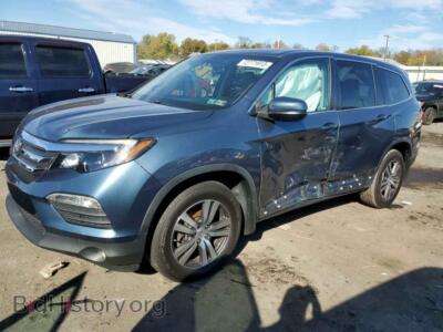 2018 Honda PILOT Pilot Exln, синий — VIN 5FNYF6H71JB063617, Copart