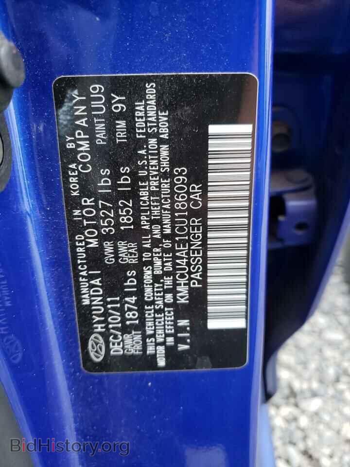 2012 HYUNDAI ACCENT - VIN: KMHCU4AE1CU186093 - Фото 12