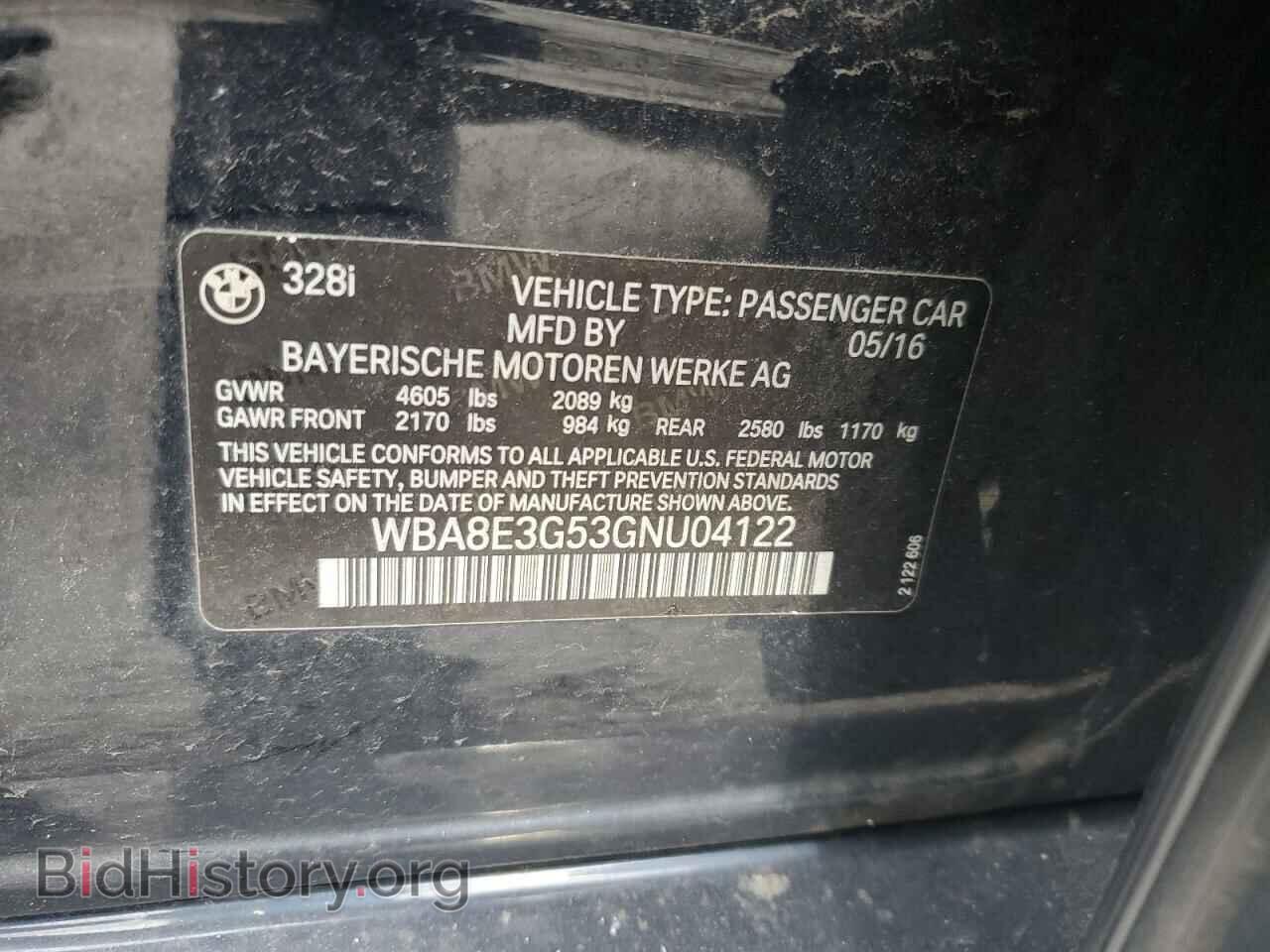 2016 BMW 3 SERIES - VIN: WBA8E3G53GNU04122 - Фото 12