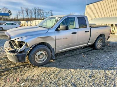 2012 Dodge RAM 1500 ST, silver — VIN 1C6RD6FP7CS216480, Copart