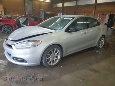 2013 Dodge DART SXT, silver — VIN 1C3CDFBA6DD157903, Copart