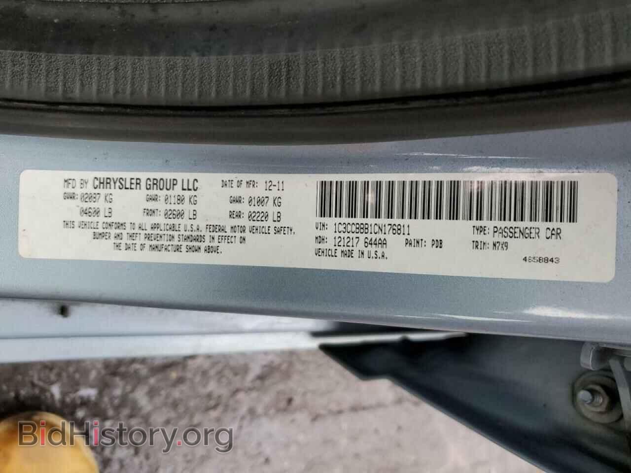 2012 CHRYSLER 200 - VIN: 1C3CCBBB1CN176811 - Photo 12
