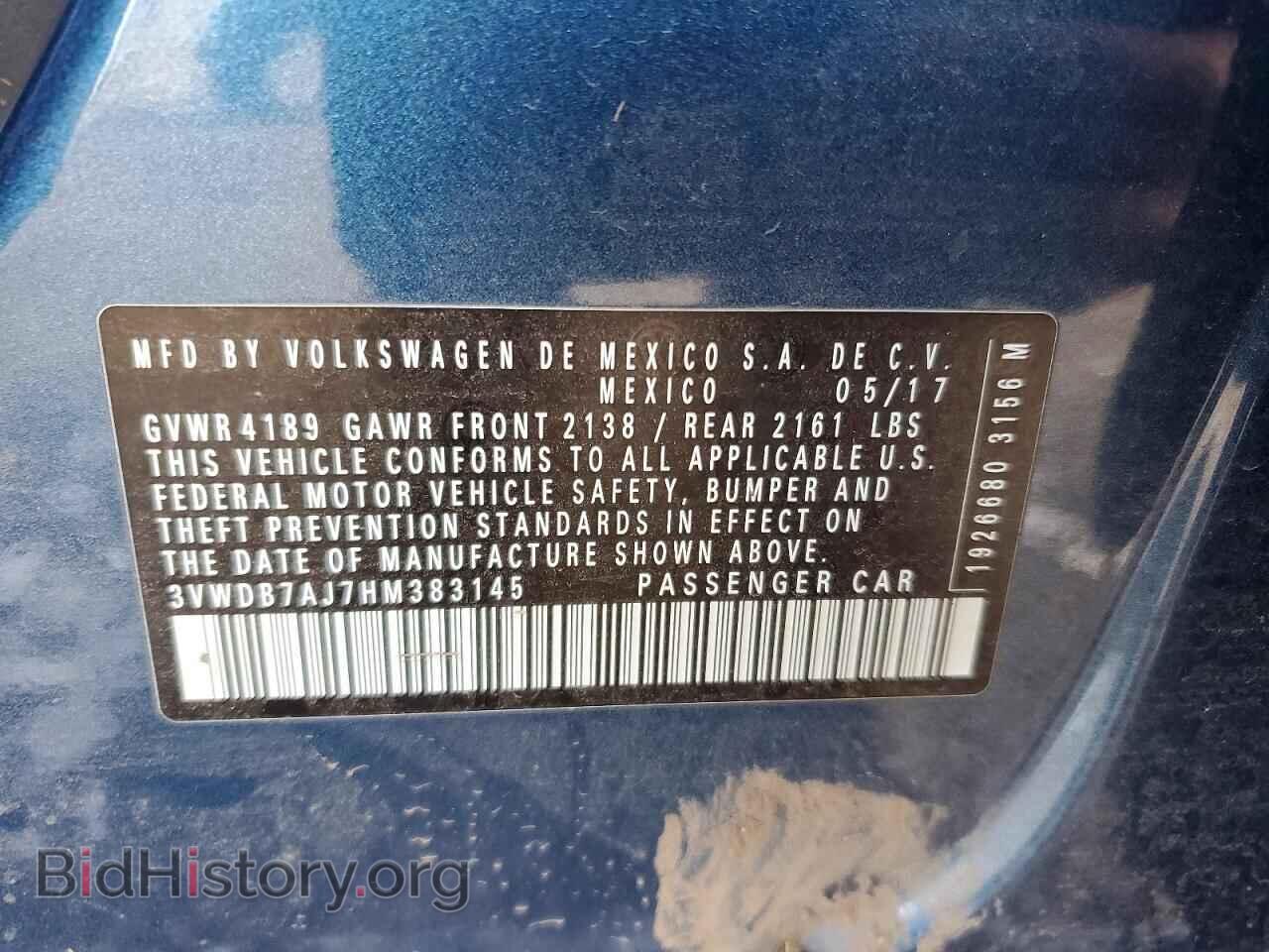2017 VOLKSWAGEN JETTA - VIN: 3VWDB7AJ7HM383145 - Фото 12