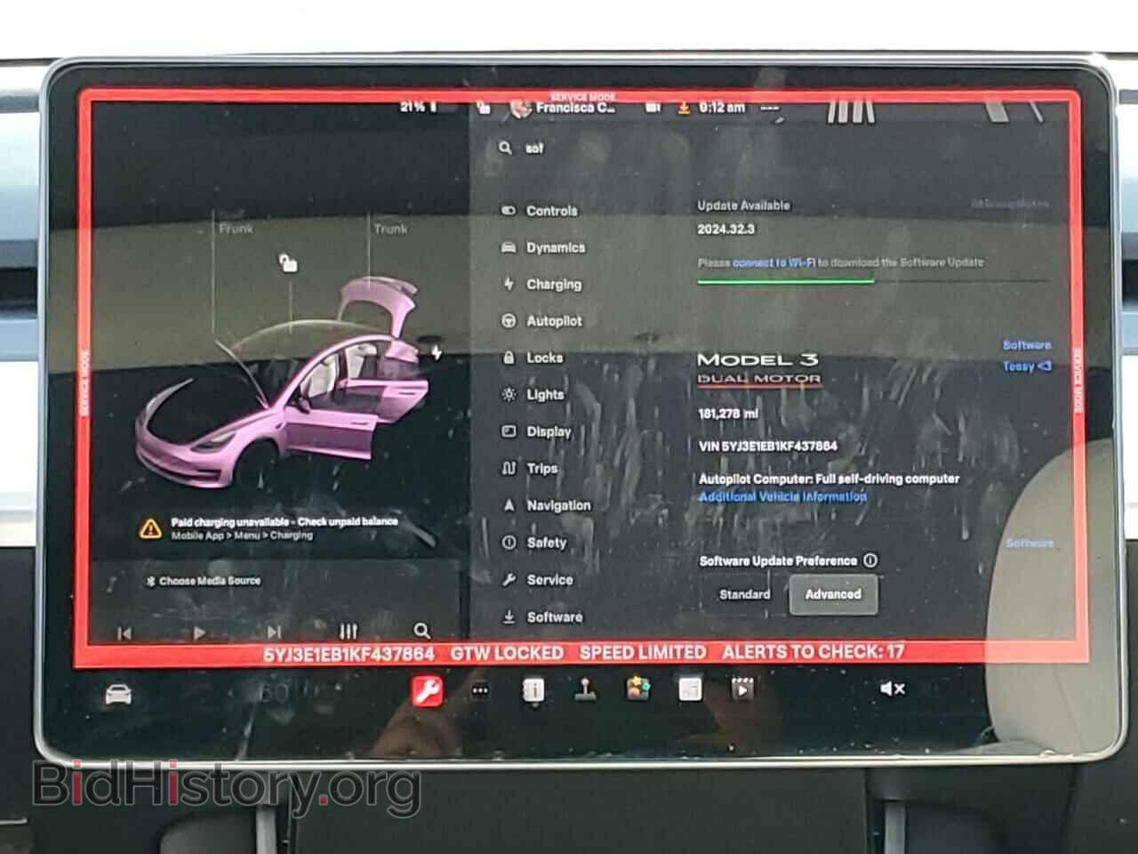 2019 TESLA MODEL 3 - VIN: 5YJ3E1EB1KF437864 - Фото 9