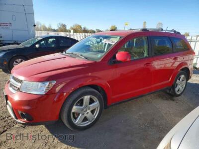 2012 Dodge JOURNEY SXT, red — VIN 3C4PDCCG2CT315550, Copart