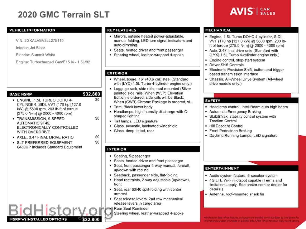 2020 GMC TERRAIN - VIN: 3GKALVEV8LL275110 - Фото 13