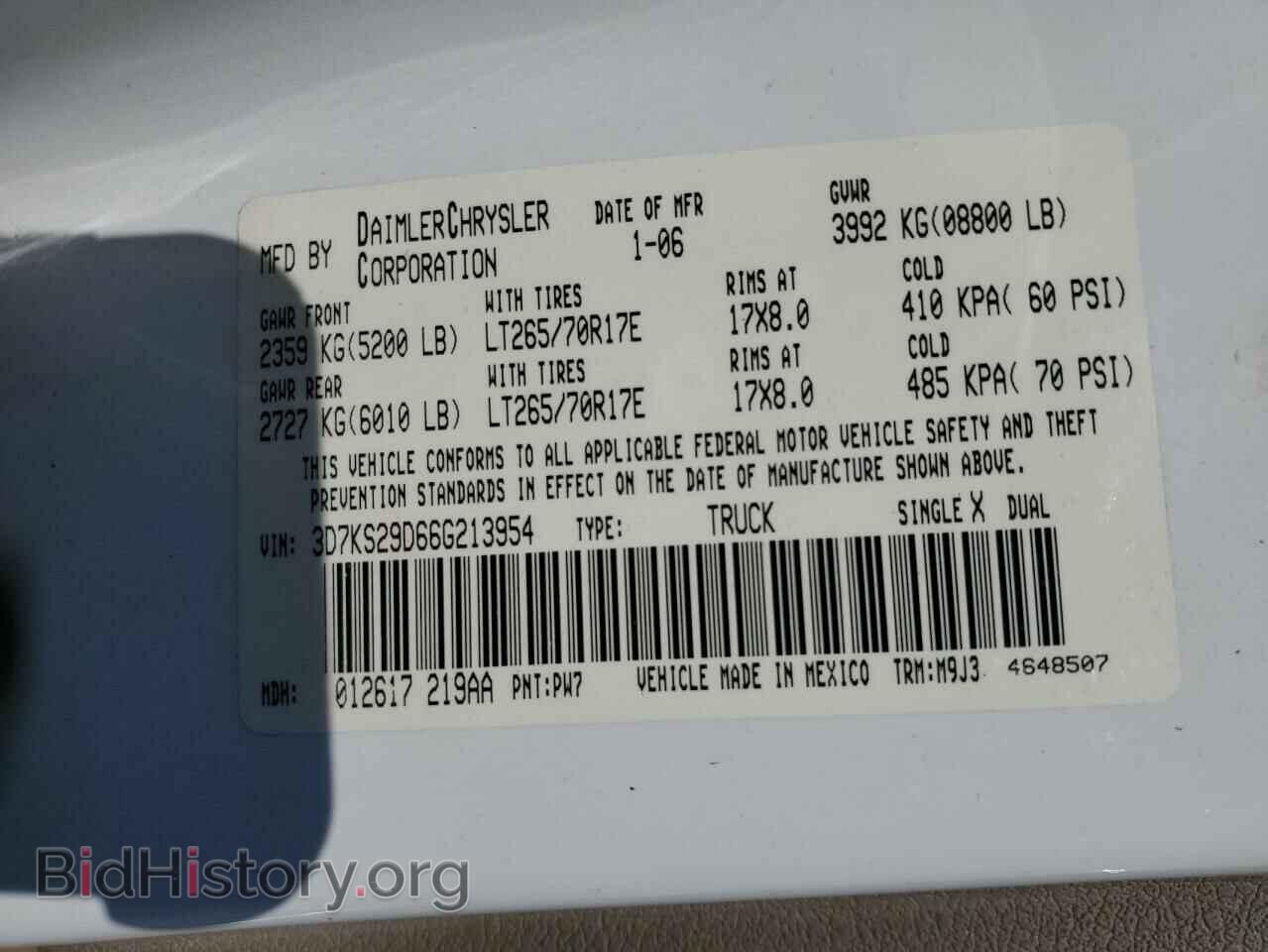 2006 DODGE All Models - VIN: 3D7KS29D66G213954 - Photo 12