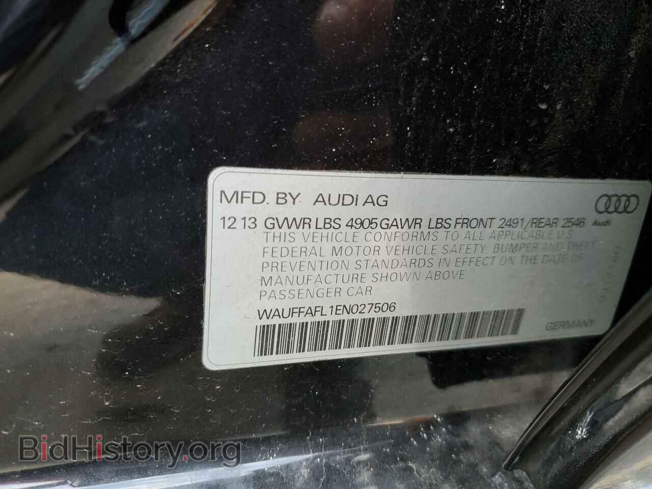 2014 AUDI A4 - VIN: WAUFFAFL1EN027506 - Фото 13