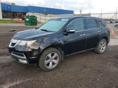 2012 Acura MDX, черный — VIN 2HNYD2H29CH522273, Copart