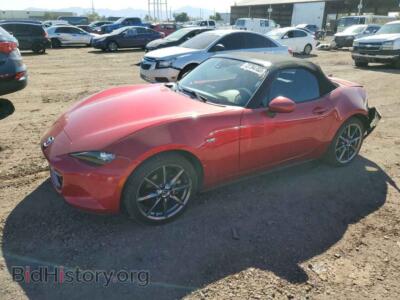 2017 Mazda MX5 MX-5 Miata, красный — VIN JM1NDAD76H0121263, Copart