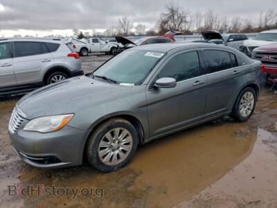 2012 Chrysler 200 LX, серый — VIN 1C3CCBAB8CN268709, Copart