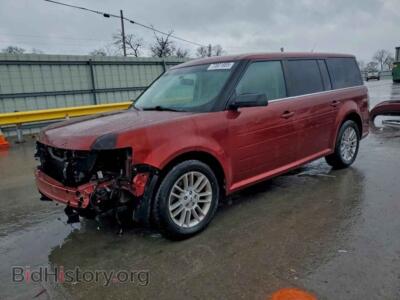 2014 Ford FLEX SEL, red — VIN 2FMGK5C89EBD35394, Copart