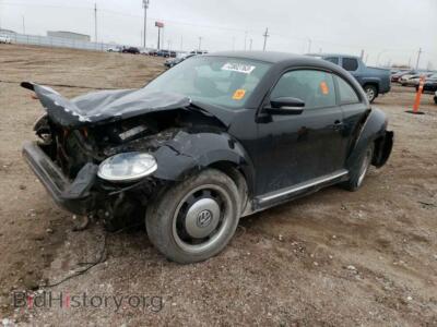 2012 Volkswagen BEETLE, черный — VIN 3VWJP7AT7CM653330, Copart