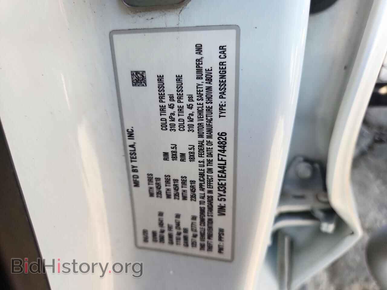 2020 TESLA MODEL 3 - VIN: 5YJ3E1EA4LF744826 - Photo 13