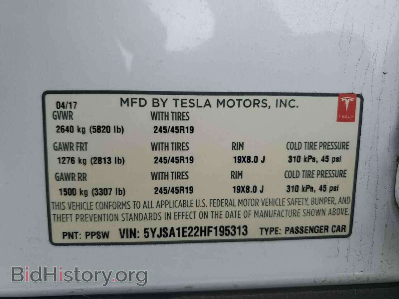 2017 TESLA MODEL S - VIN: 5YJSA1E22HF195313 - Photo 13