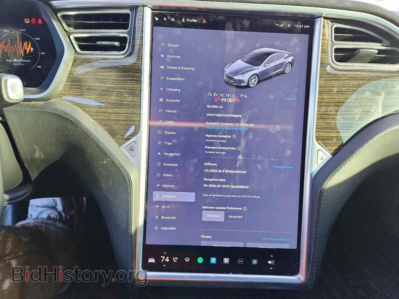 2015 TESLA MODEL S - VIN: 5YJSA1H21FFP69876 - Photo 9