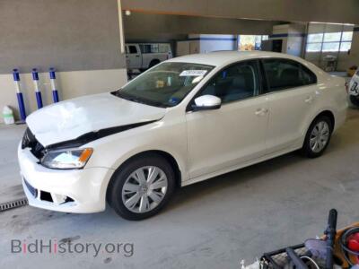 2013 Volkswagen JETTA SE, белый — VIN 3VWDP7AJ6DM268385, Copart