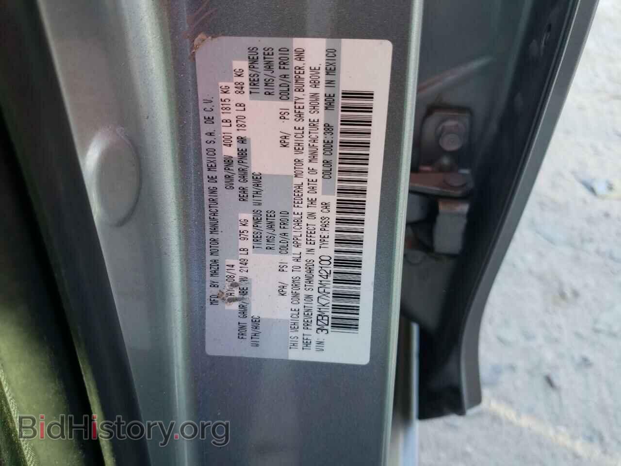 2015 MAZDA 3 - VIN: 3MZBM1K7XFM142100 - Фото 12