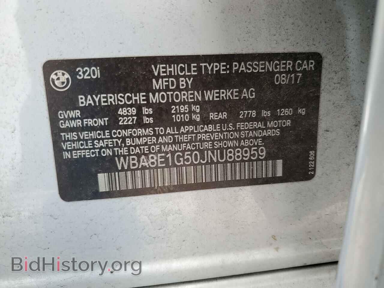 2018 BMW 3 SERIES - VIN: WBA8E1G50JNU88959 - Фото 13