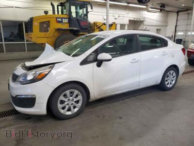 2017 Kia RIO LX, white — VIN KNADM4A36H6113530, Copart