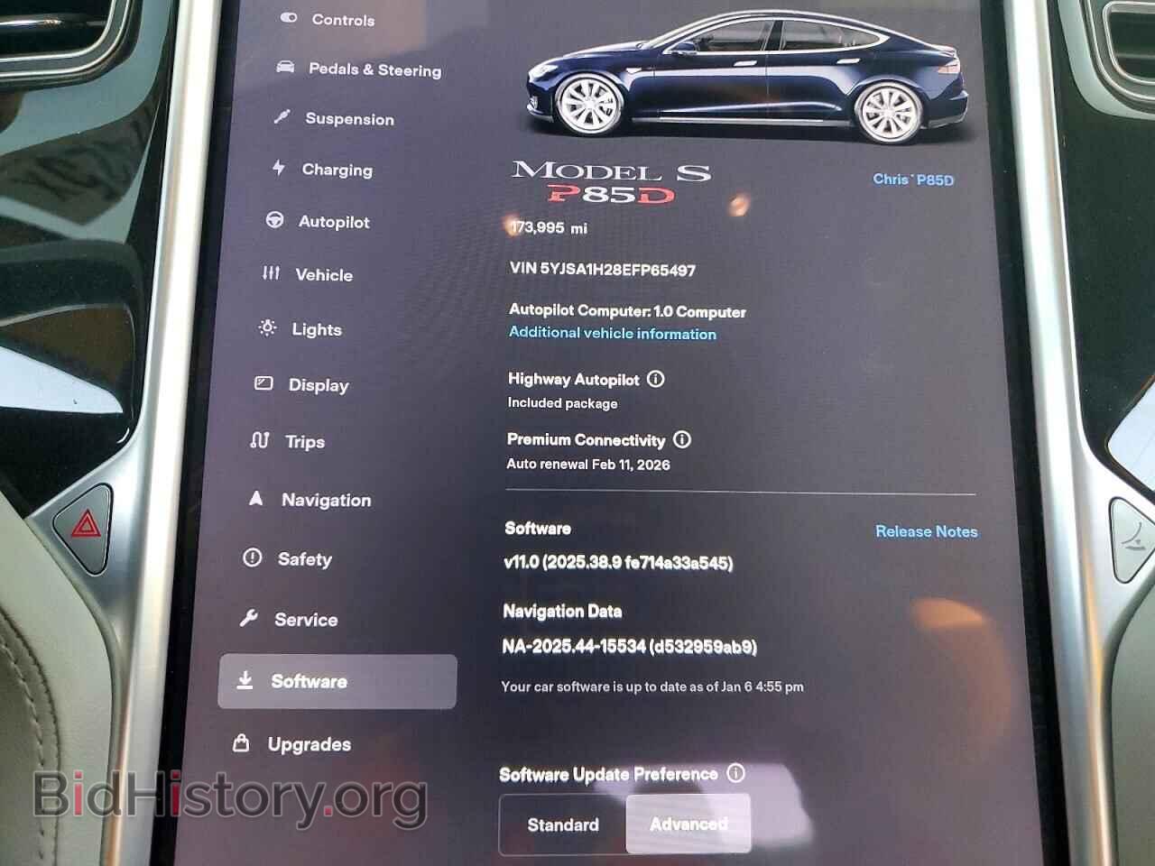 2014 TESLA MODEL S - VIN: 5YJSA1H28EFP65497 - Photo 9