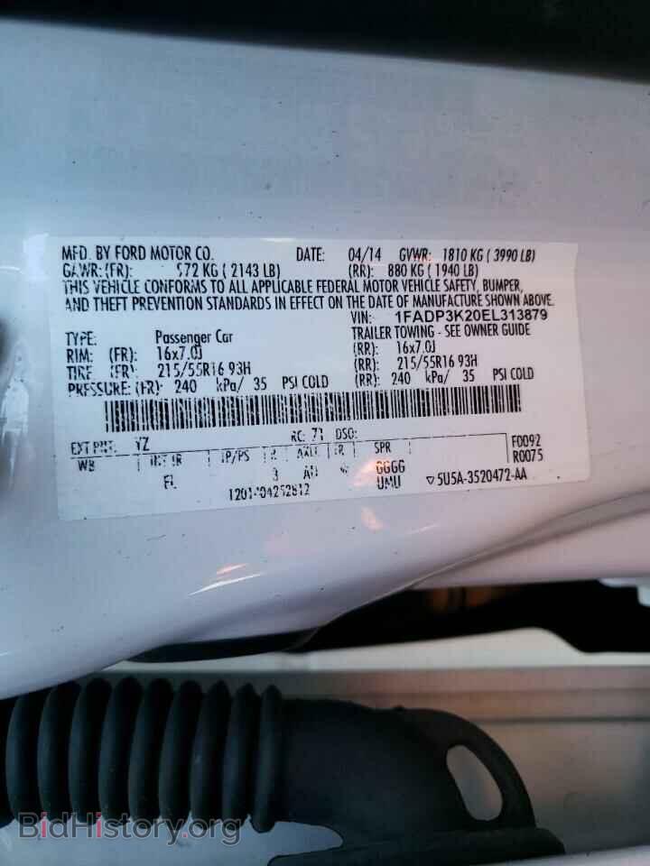 2014 FORD FOCUS - VIN: 1FADP3K20EL313879 - Фото 13