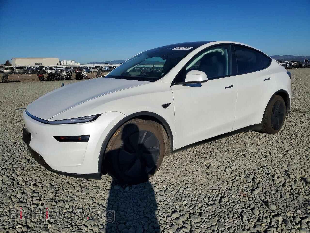 2026 Tesla MODEL Y (VIN 7SAYGDED9TF550243) — фото 1 из 15, Copart, повреждение: передняя часть