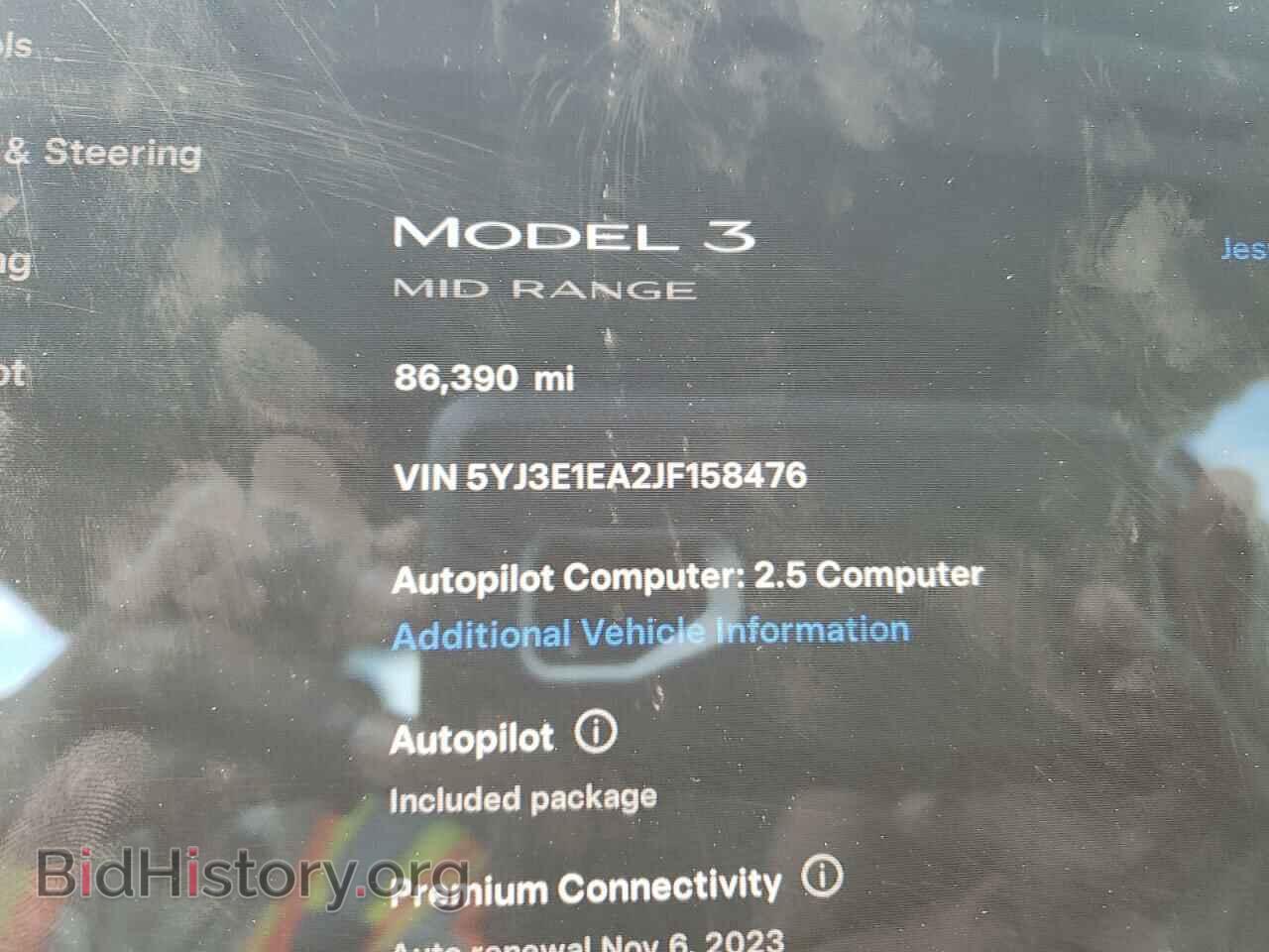 2018 TESLA MODEL 3 - VIN: 5YJ3E1EA2JF158476 - Фото 9