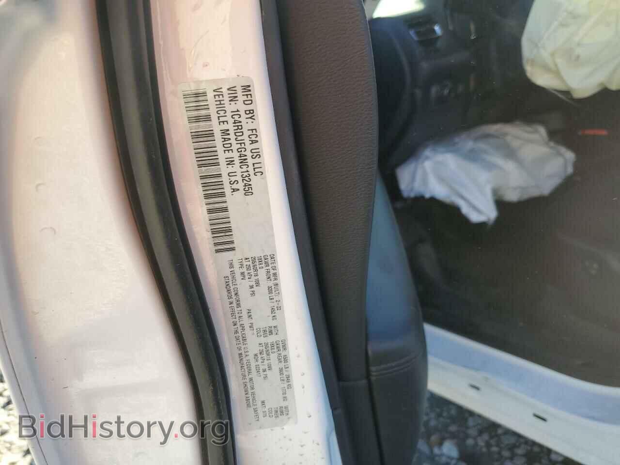 2022 DODGE DURANGO - VIN: 1C4RDJFG4NC132450 - Фото 13