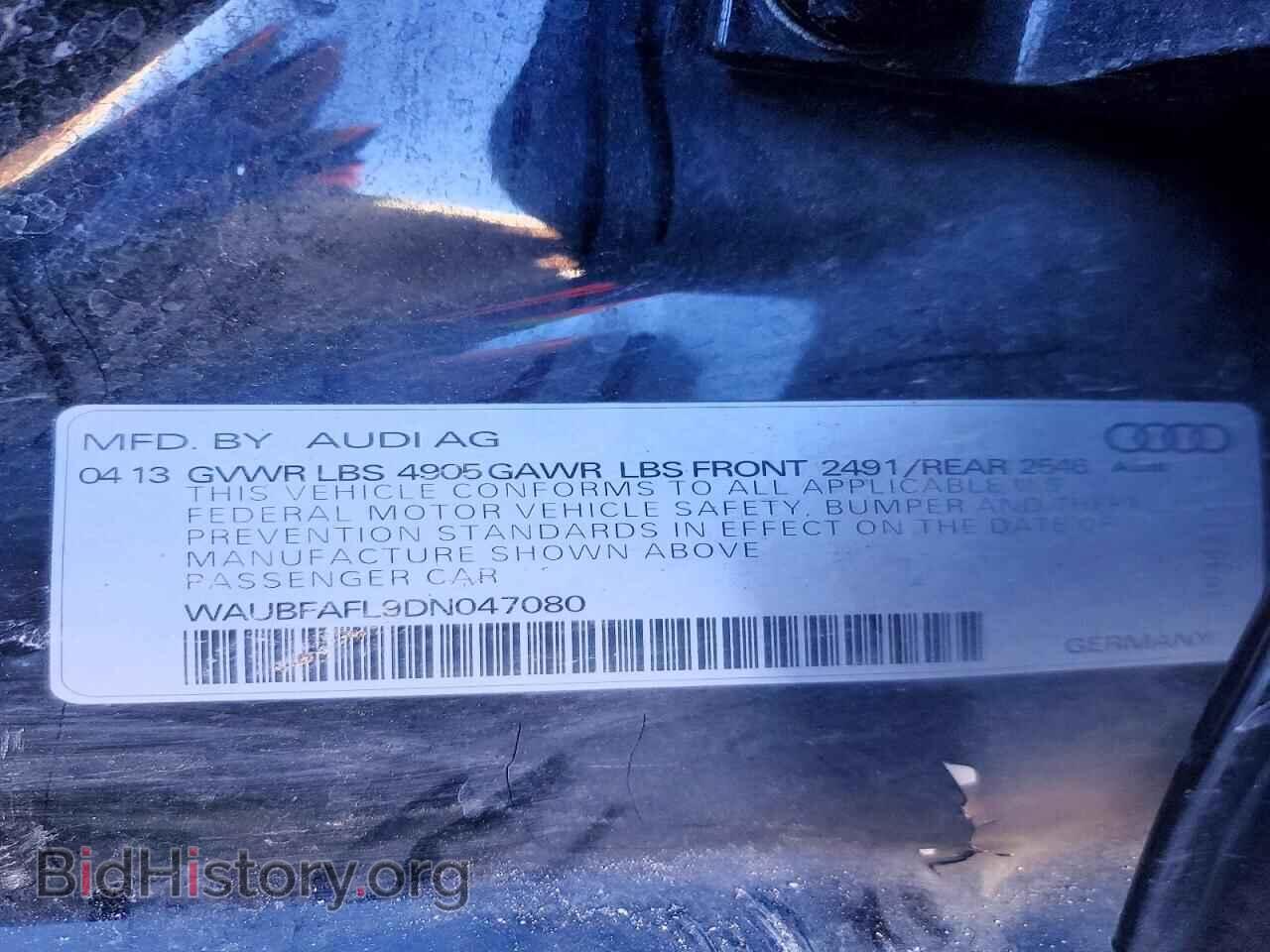 2013 AUDI A4 - VIN: WAUBFAFL9DN047080 - Фото 12