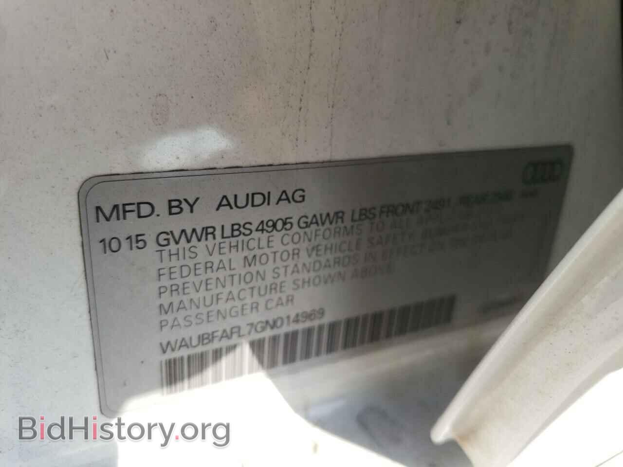 2016 AUDI A4 - VIN: WAUBFAFL7GN014969 - Фото 13