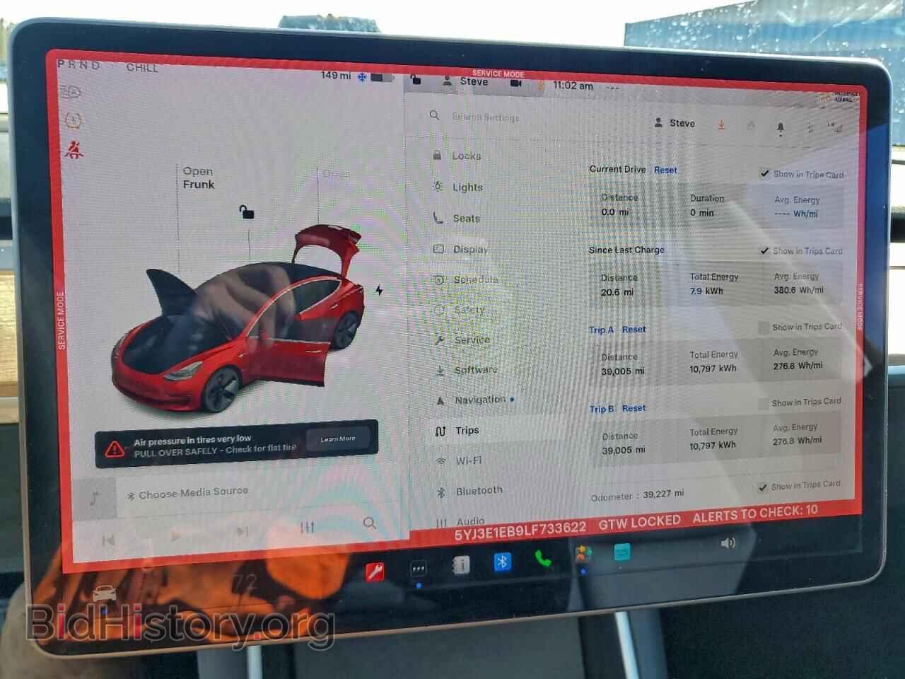 2020 TESLA MODEL 3 - VIN: 5YJ3E1EB9LF733622 - Фото 9
