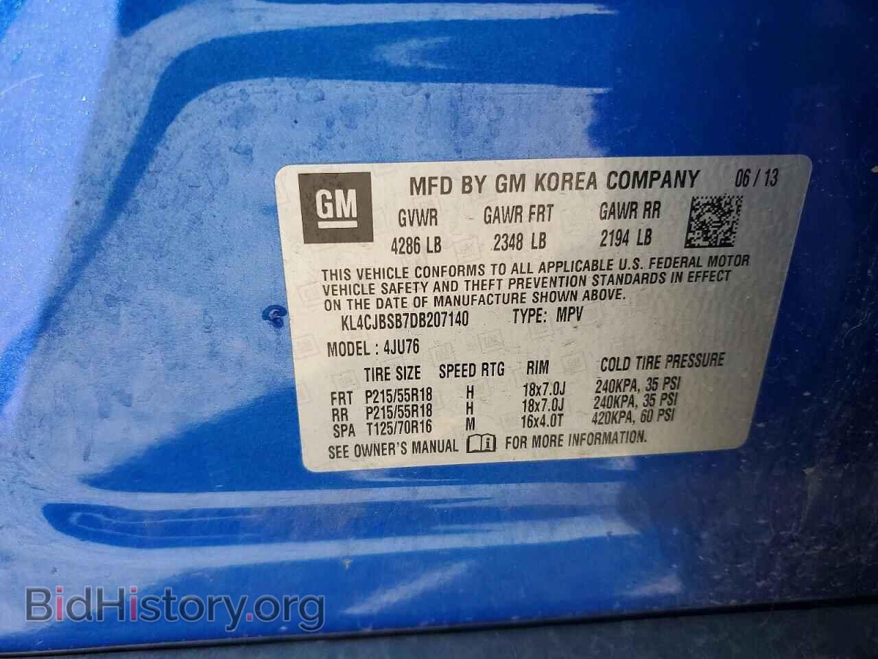 2013 BUICK ENCORE - VIN: KL4CJBSB7DB207140 - Photo 13