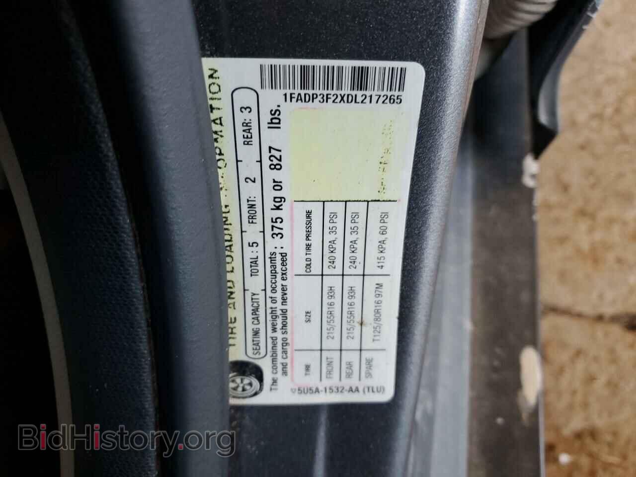 2013 FORD FOCUS - VIN: 1FADP3F2XDL217265 - Фото 13