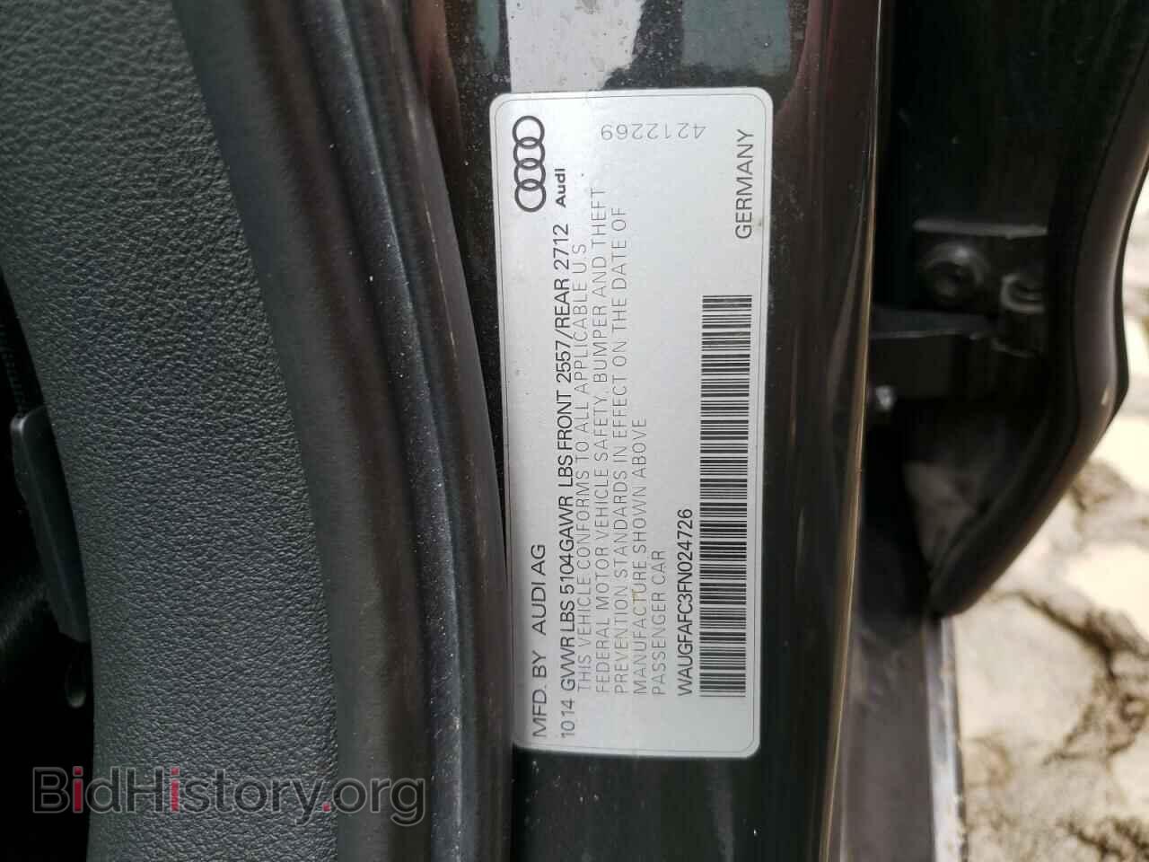 2015 AUDI A6 - VIN: WAUGFAFC3FN024726 - Фото 12