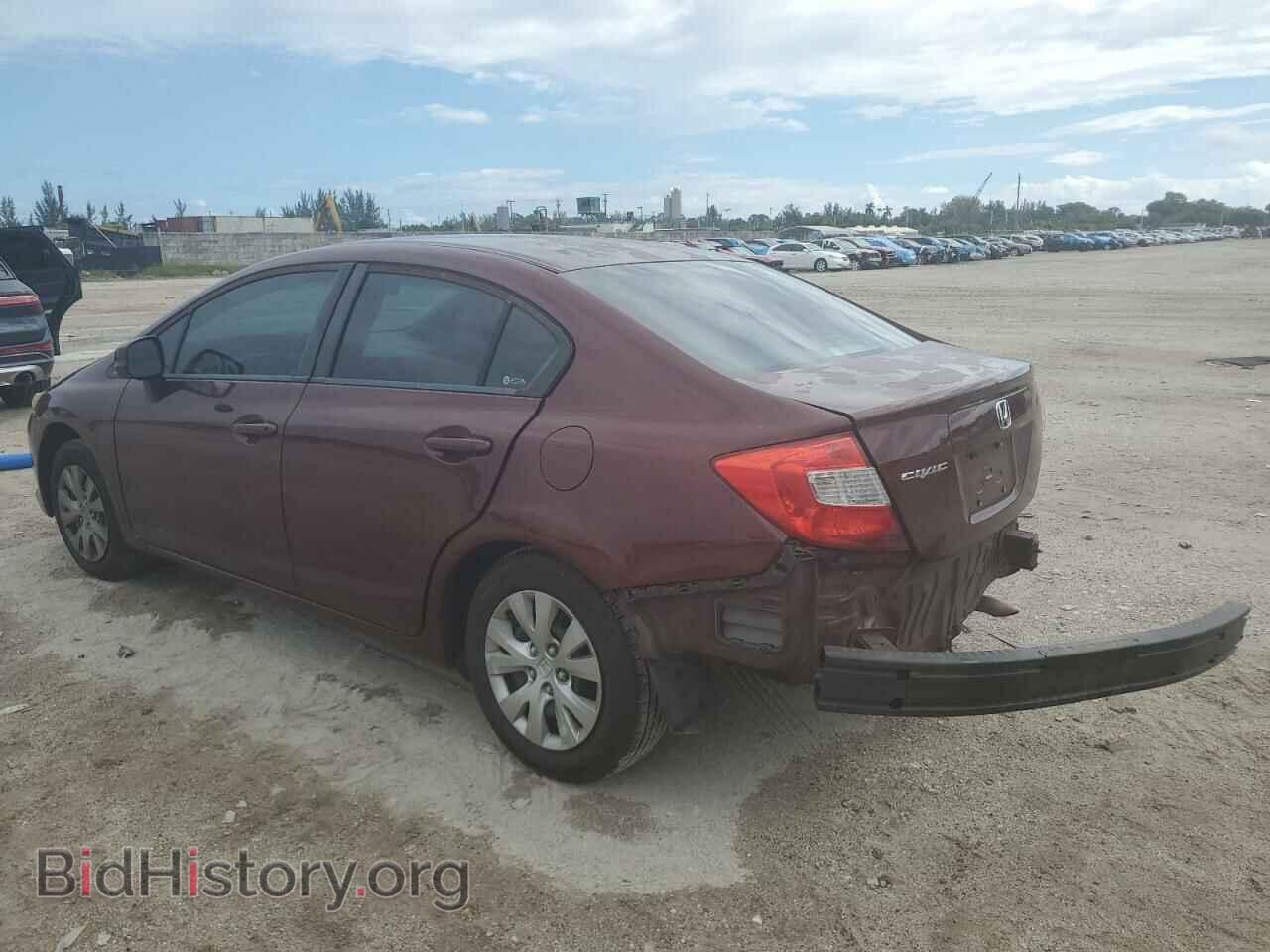 2012 HONDA CIVIC - VIN: 2HGFB2F54CH507780 - Фото 2