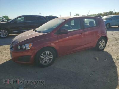 2012 Chevrolet SONIC LS, red — VIN 1G1JA6SH0C4116960, Copart