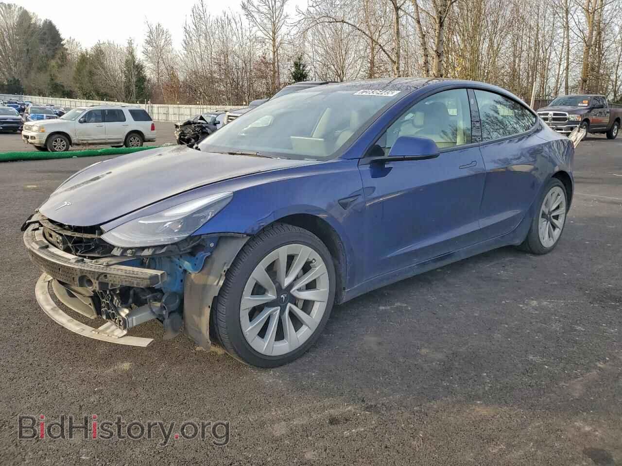Photo 5YJ3E1EA5NF371332 - TESLA MODEL 3 2022
