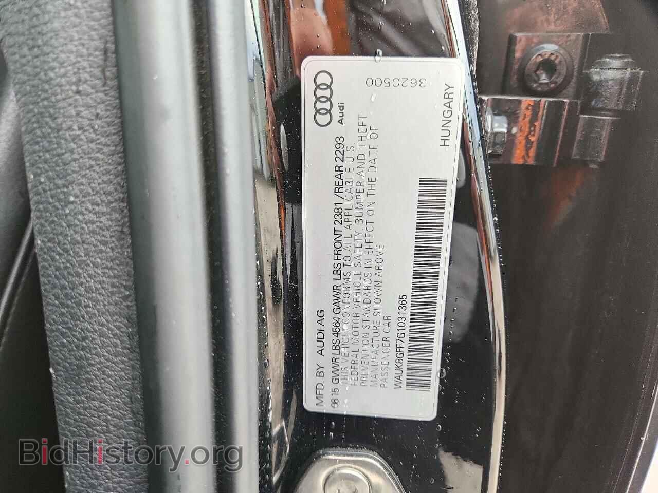 2016 AUDI A3 - VIN: WAUK8GFF7G1031365 - Photo 12