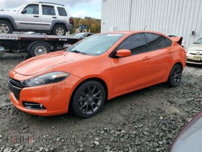 2015 Dodge DART Dart SXT, оранжевый — VIN 1C3CDFBB2FD311230, Copart