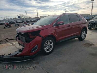 2016 Ford EDGE Edge SEL, красный — VIN 2FMPK3J80GBB51584, Copart