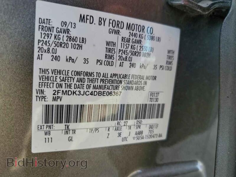 2013 Ford EDGE (VIN 2FMDK3JC4DBE06367) — photo 13 of 13