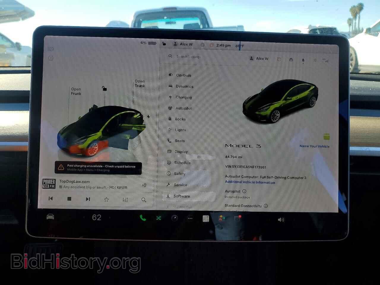 2022 TESLA MODEL 3 - VIN: 5YJ3E1EA5NF173981 - Photo 9