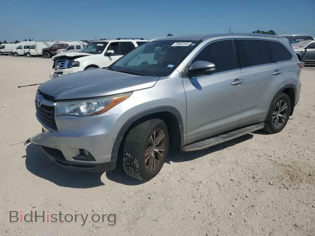 Photo 5TDKKRFH4GS125613 - TOYOTA HIGHLANDER 2016