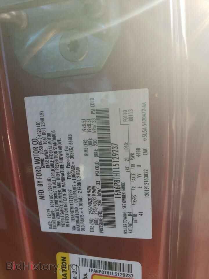 2020 FORD ALL Models - VIN: 1FA6P8TH1L5129237 - Фото 12
