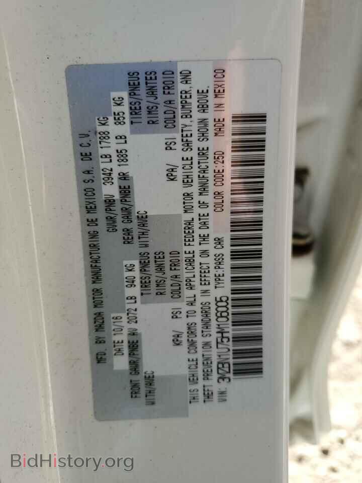 2017 MAZDA 3 - VIN: 3MZBN1U75HM106005 - Фото 12